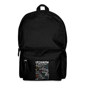ERZIEHERIN - Kindergarten Kita Geschenkidee - Rucksack - Schwarz - Vorne