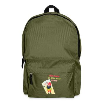 AUCUN NETTOYAGE N'EST AUSSI PAS DE SOLUTION - Sac à dos - vert olive - Devant