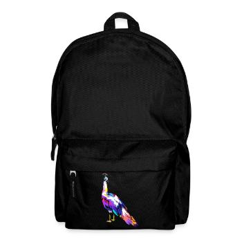 Peacock gift - Backpack - black - Front