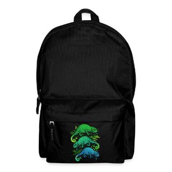 Chamäleon Reptil Reptilien Leguan Tarnung - Rucksack - Schwarz - Vorne
