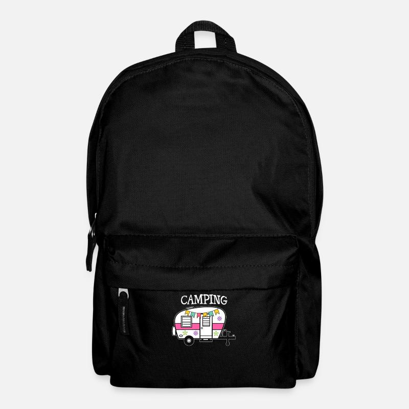 Camping Wohnwagen - Rucksack - Schwarz
