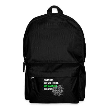 gegen Rassismus, Gegen Nazis, gegen Rechts, - Rucksack - Schwarz - Vorne