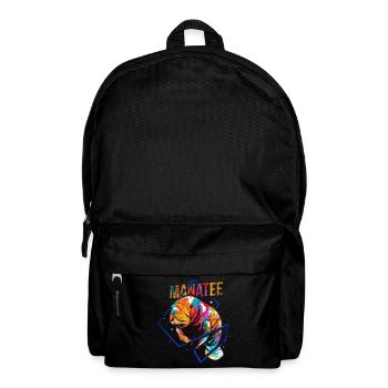 Manatee Dugong polygon - Backpack - black - Front