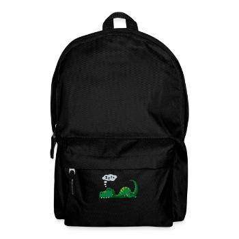 Dinosaur T-Rex Good night baby kids - Backpack - black - Front