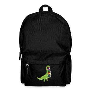 Dinosaur Dino livre lecture livres Bookworm - Sac à dos - noir - Devant