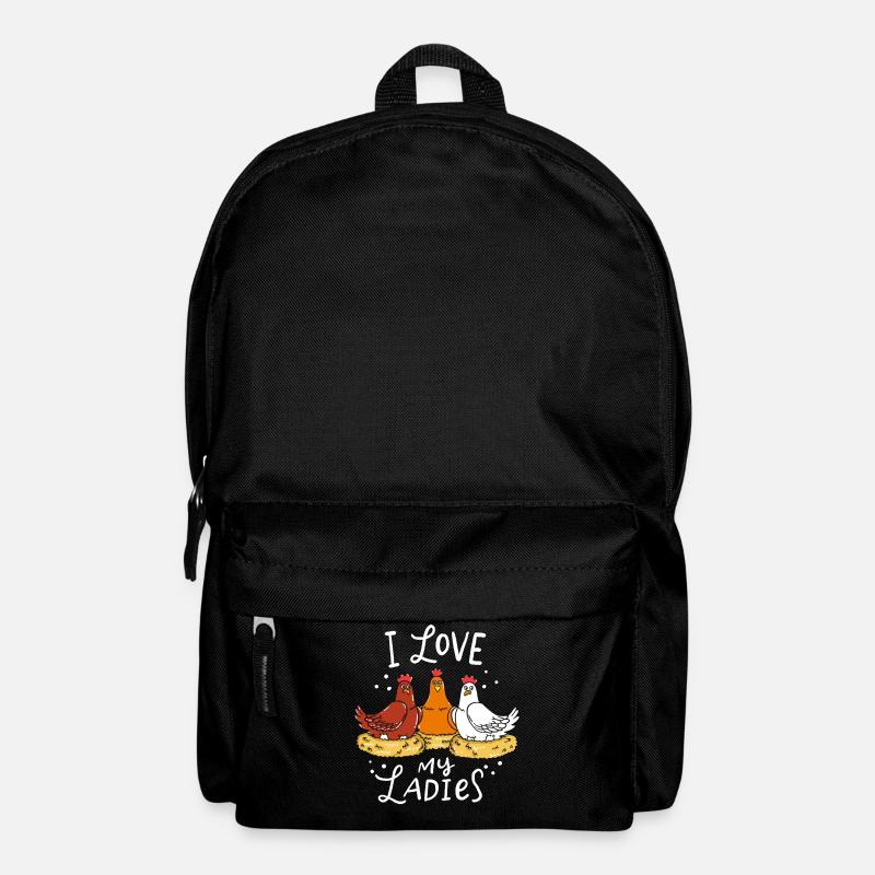Huhn - Rucksack - Schwarz