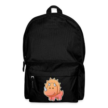 Dino Triceratops Dinosaur cartoon kids gift - Backpack - black - Front