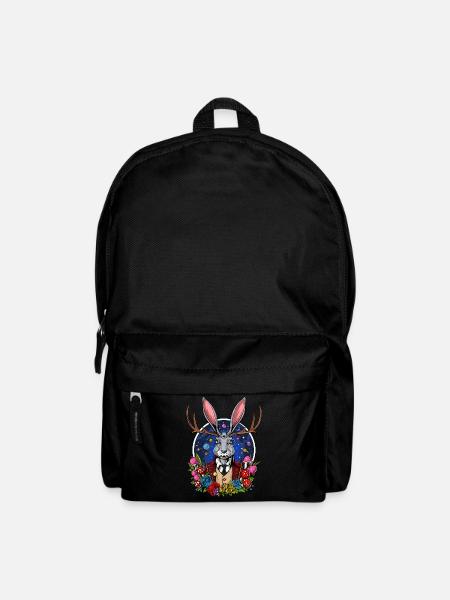 Psychedelische Jackalope - Rucksack - Schwarz
