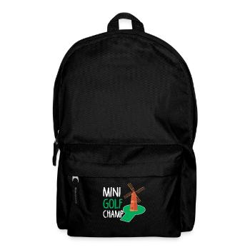 Minigolf Champ Putt Golfing Golf Champion - Backpack - black - Front