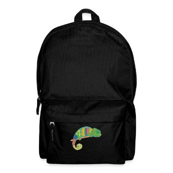 Chameleon Colorful - Backpack - black - Front