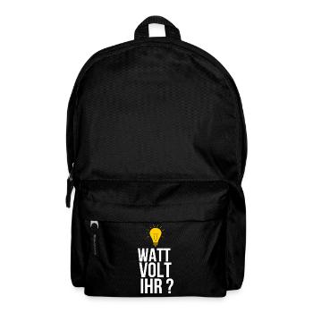 Elektriker - Rucksack - Schwarz - Vorne