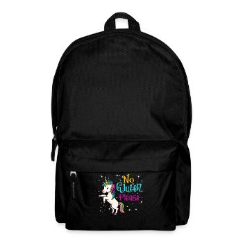 No Gluten Please - Rucksack - Schwarz - Vorne