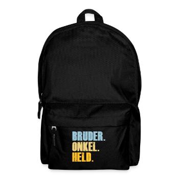 bruder onkel held Geschenk für Bruder Onkel - Rucksack - Schwarz - Vorne