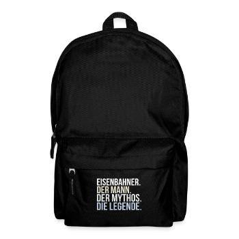 Eisenbahner - Rucksack - Schwarz - Vorne