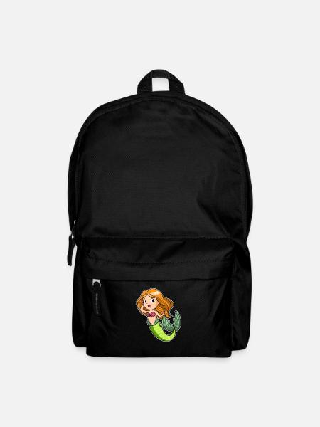 Meerjungfrau Mädchen Manga Wasser Nixe Geschenk - Rucksack - Schwarz