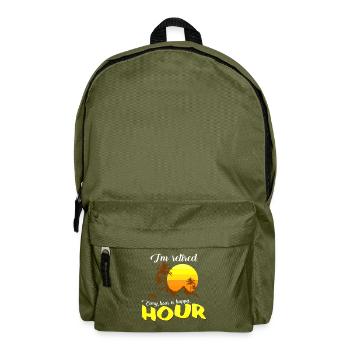 retirement - Backpack - olive green - Front