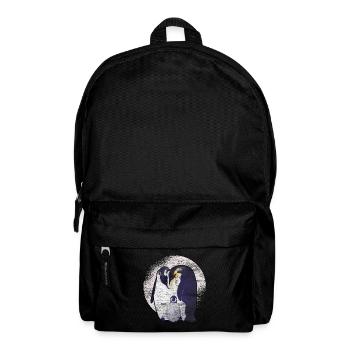Pinguin Familie - Rucksack - Schwarz - Vorne