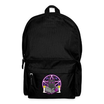 Pentacle Black Cat Halloween Witchcraft Witch - Backpack - black - Front