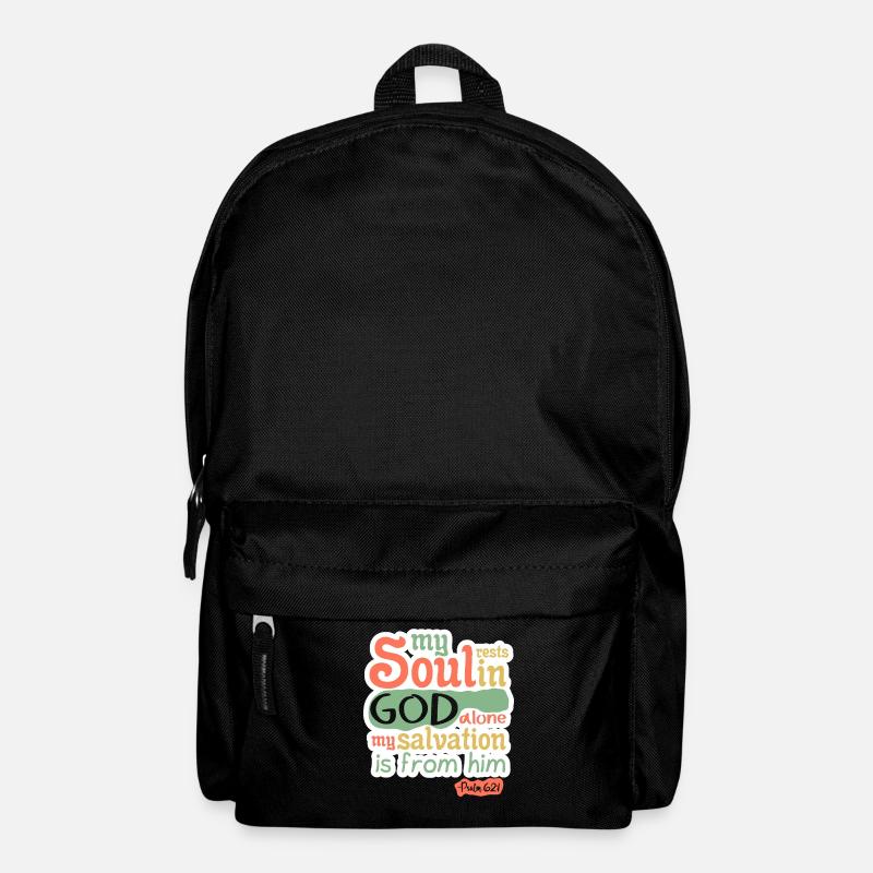 Bibelvers - Rucksack - Schwarz