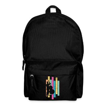 Double Bass Retro 80s Double Bassist Jazz Gift - Backpack - black - Front