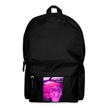 Statue d'ange esthétique Vaporwave. Bienvenue à - Sac à dos - noir - Devant