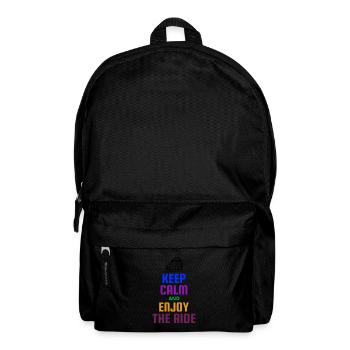 KEEP CALM AND ENJOY THE RIDE - Backpack - black - Front