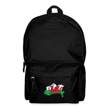Wales country travel gift - Backpack - black - Front