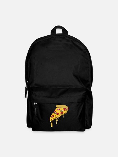 Pizza Liebe Pizzastück - Rucksack - Schwarz