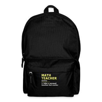 Mathe mathematiker cadeau - Sac à dos - noir - Devant