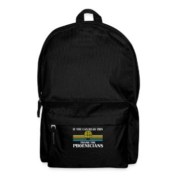 Phénicie Professeur d'Histoire Merci Phénicien - Sac à dos - noir - Devant