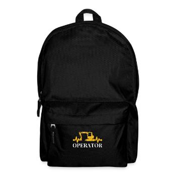 Baggerfahrer - Rucksack - Schwarz - Vorne