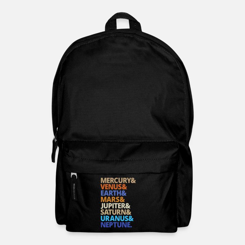 Planet Planeten Sonnensystem Milchstraße Geschenk - Rucksack - Schwarz