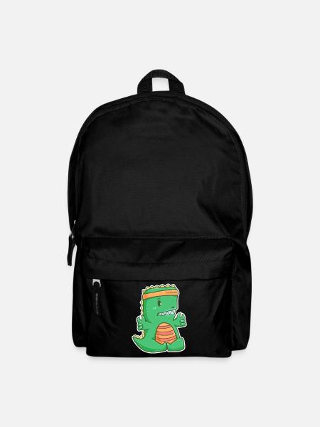 T-Rex Meditation Yoga Dinosaurier Sport Geschenk - Rucksack - Schwarz