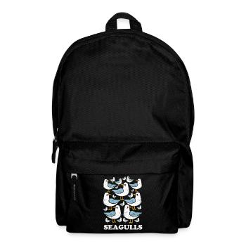Möwe - Rucksack - Schwarz - Vorne