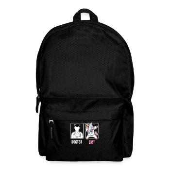 Emt tamponner licorne drôle ennuyeux docteur citation amusant - Sac à dos - noir - Devant