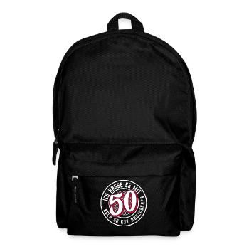 50. Geburtstag - Rucksack - Schwarz - Vorne