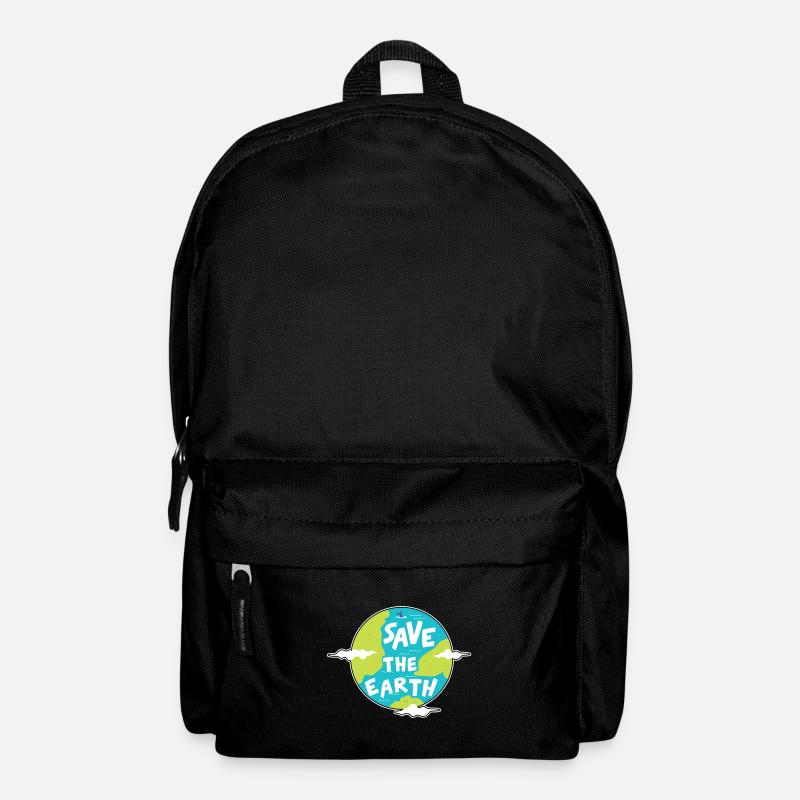 Klimawandel Save The Earth Umweltschutz Geschenk - Rucksack - Schwarz