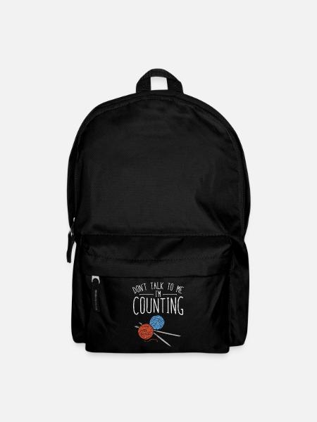 Häkeln Wolle Häkelnadel Handarbeit Geschenk - Rucksack - Schwarz