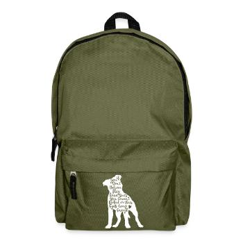 Pitbull Seele - Rucksack - Olivgrün - Vorne