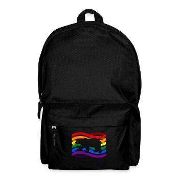 Polar bear rainbow - Backpack - black - Front