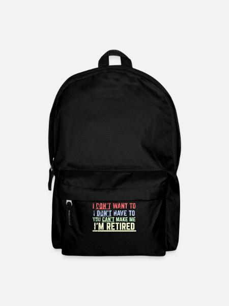 Rentner Spruch - Rucksack - Schwarz