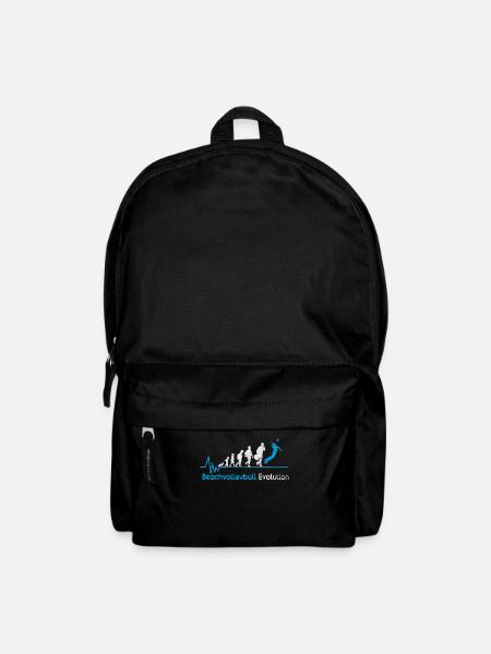 Beachvolleyball Geburt Puls Geschenk - Rucksack - Schwarz