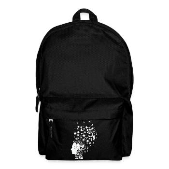 Psychology Rorschach card thought inkblot test - Backpack - black - Front
