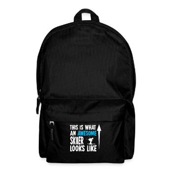 Skiing Skiing Skiing Skiing Skiing Berg - Backpack - black - Front