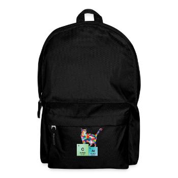 Tableau périodique des éléments chat chaton nerd - Sac à dos - noir - Devant