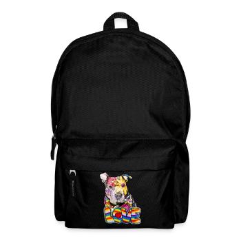 Pitbull - Peace Love et Pitbulls - Sac à dos - noir - Devant