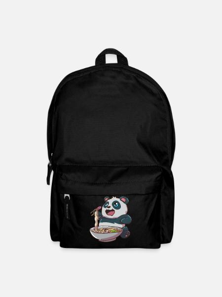 Ramen Pandabär - Rucksack - Schwarz