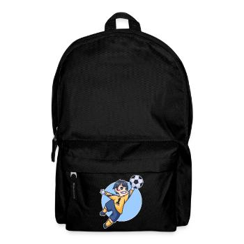 Young Goalkeeper Parade Football Sport Child Gift - Backpack - black - Front