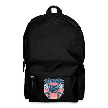 Fishing Fish Lake River Pond Fin Bait Gift - Backpack - black - Front