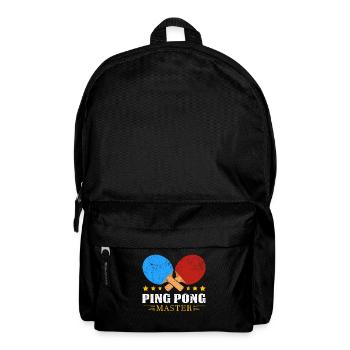 Cadeau de joueur de tennis de table Cool Master Pingpong - Sac à dos - noir - Devant